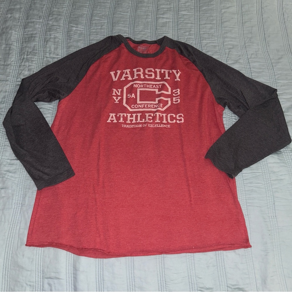 Varsity baseball tee Mens XL